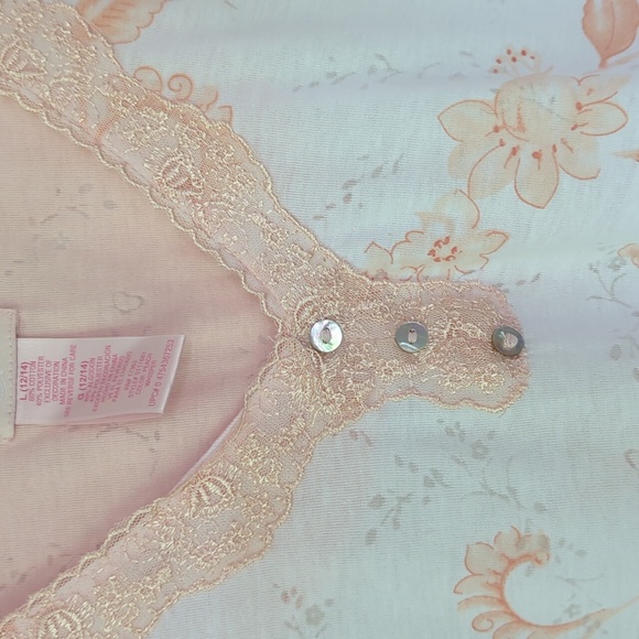 Secret Treasures Floral Lace Nightie L 12-14 Peach Whisper - Picture 6 of 16